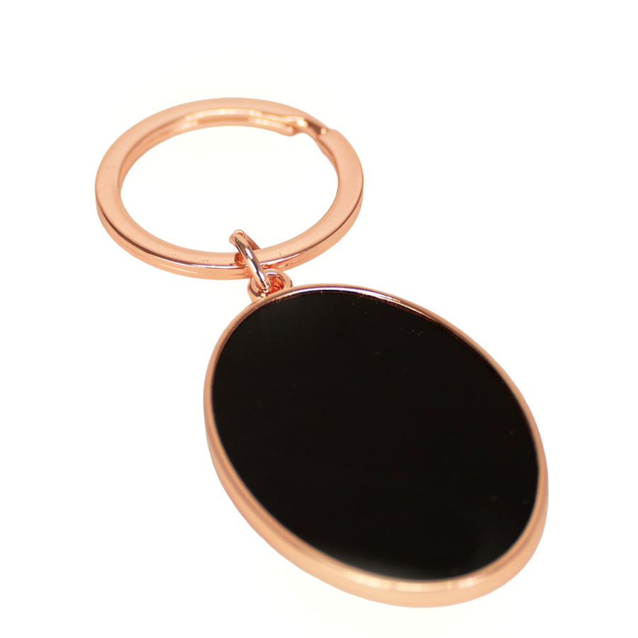 Llavero ovalado encobrizado negro "SAM" - Imagen 3