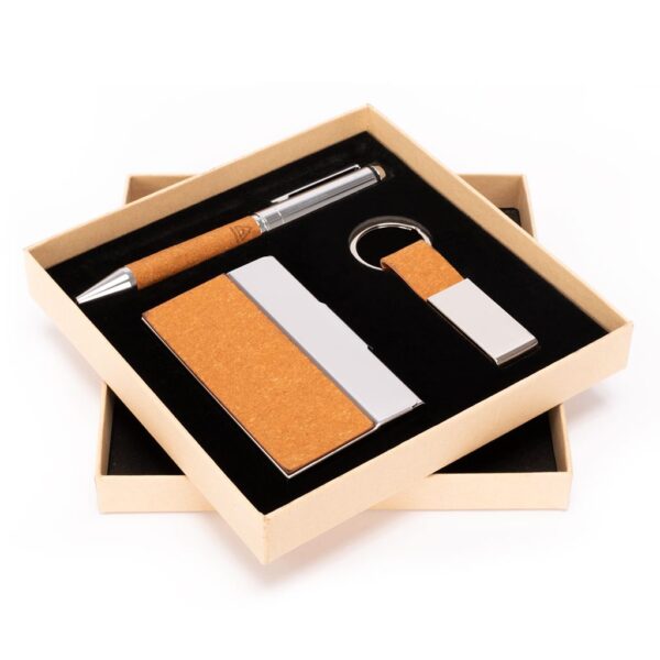 Set TORAJA: Bolígrafo, Llavero y Porta tarjetas - Imagen 5