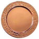 Set De 2 Posavasos Encobrizados Martillado M112