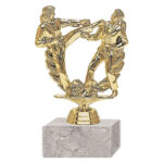 Trofeo Plástico Karate Femenino Doble