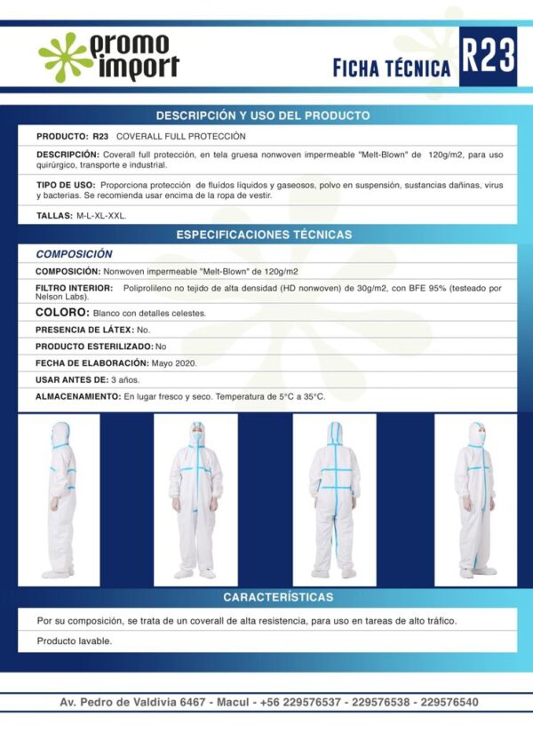 Coverall full protección - Imagen 10