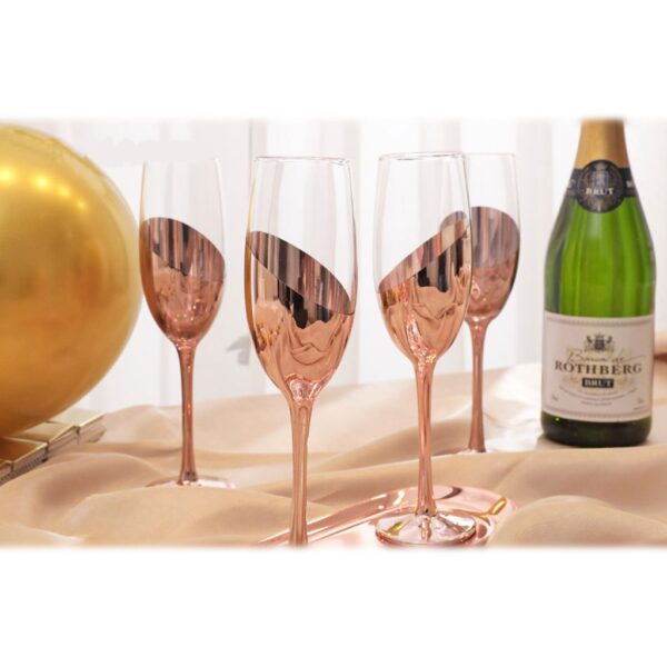 Set de 4 Copas Champagne Encobrizadas M85 - Imagen 10