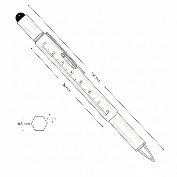 Bolígrafo MINDO con Regla y Destornilladores - Imagen 5