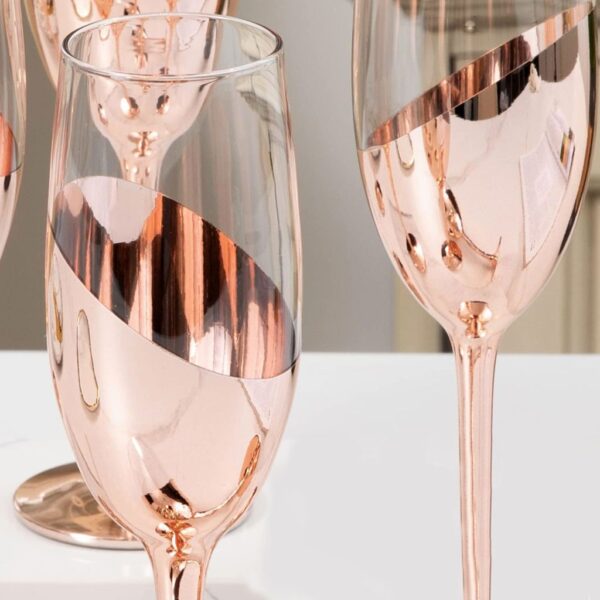 Set de 4 Copas Champagne Encobrizadas M85 - Imagen 8