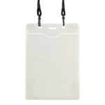 Porta-Credencial con Colgador Negro