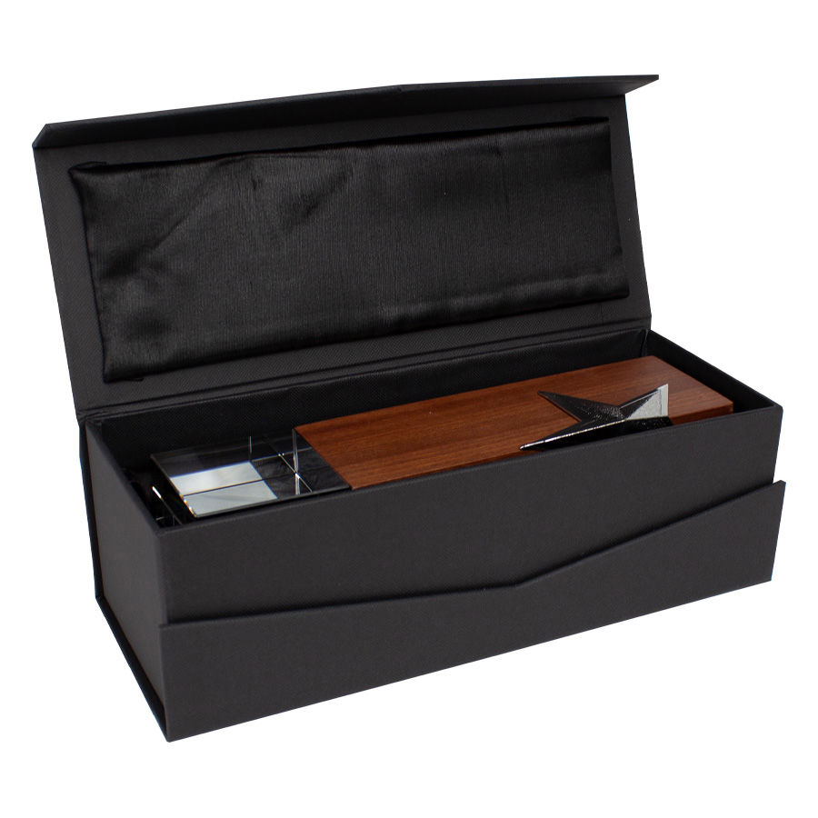 Trofeo de Madera y Cristal "Silver Star" - Imagen 3