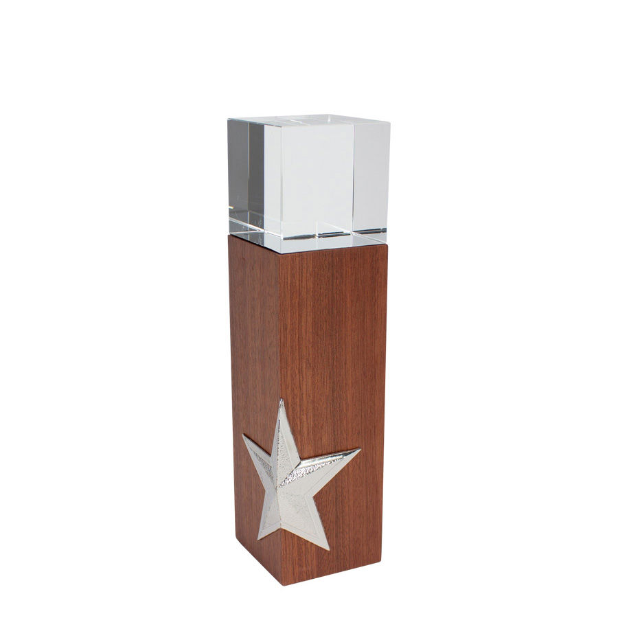 Trofeo de Madera y Cristal "Silver Star" - Imagen 4