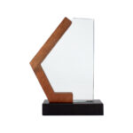 Trofeo Galvano de Madera, Mármol y Cristal "Mercx"