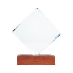 Trofeo Galvano de Madera y Cristal "Fischer"