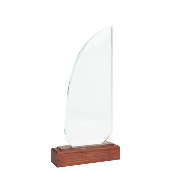 Trofeo Galvano de Madera y Cristal "Sail" - Imagen 5