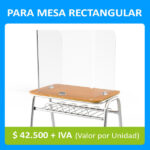 Acrílico Para Mesa Rectangular