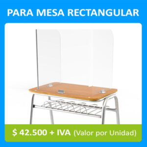 Acrílico Para Mesa Rectangular