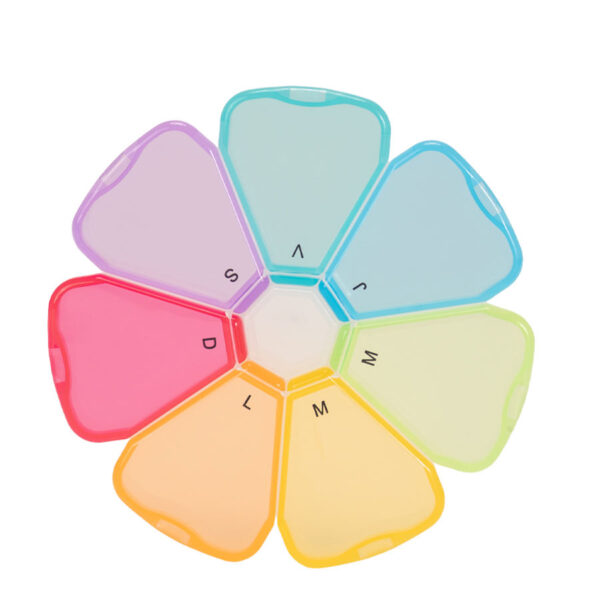 Pastillero Plástico 7 días "FLOWER" - Imagen 8