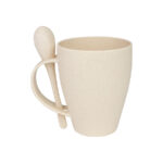 Mug de caña de Trigo con Cuchara 400cc
