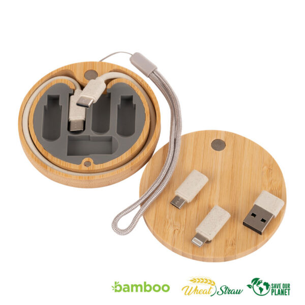 Connect Multicargador 6 en 1 de Bamboo y Trigo. - Imagen 7