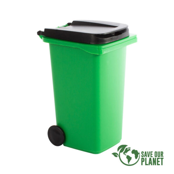 Mini Basurero Verde de Sobremesa - Imagen 6