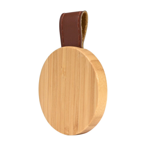 Espejo redondo de Bamboo y Eco-Cuero - Imagen 5