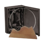 Galvano Cristal con Base de Madera BLAS 25