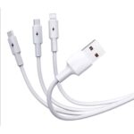 Cable Conector Multicargador Blanco T66