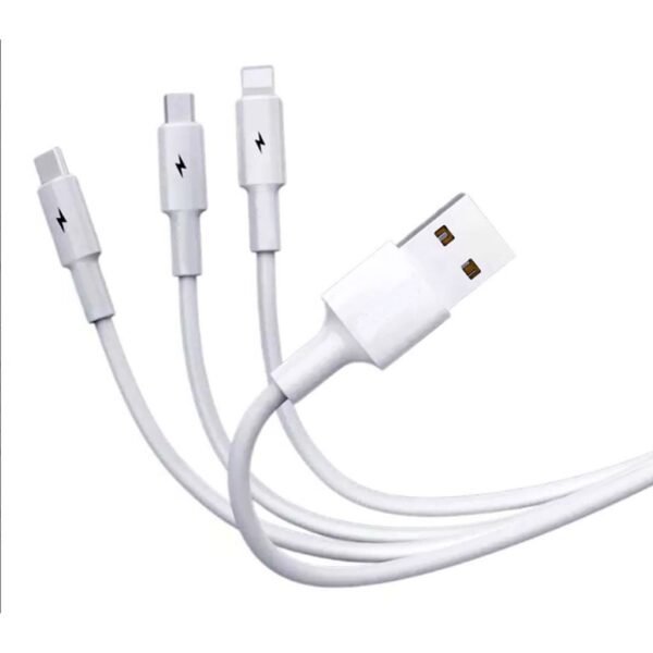 Cable Conector Multicargador Blanco T66 - Imagen 7