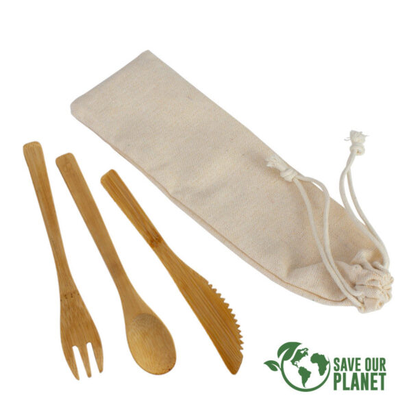 Set de 3 cubiertos de Bamboo - Imagen 7