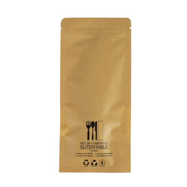 Set de cubiertos Sustentable bolsa ZIP - Imagen 8