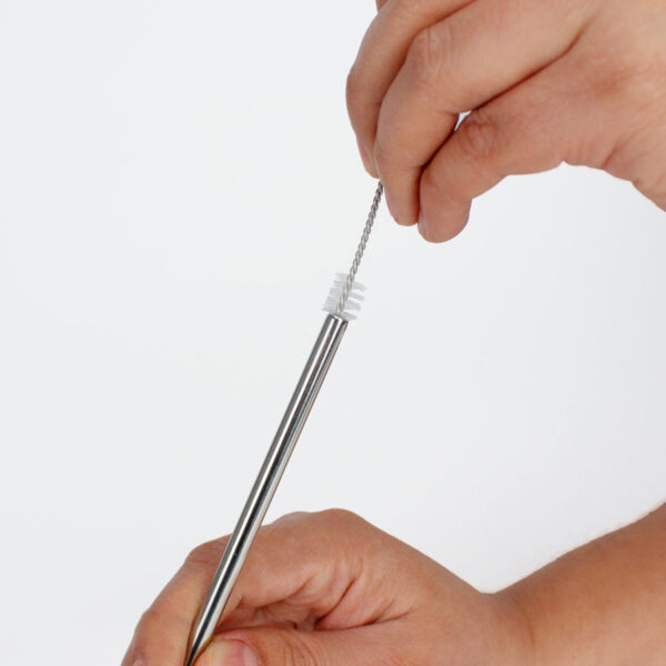 Set Bombillas metálicas en estuche de Lino - Imagen 5