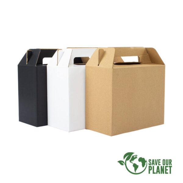 Caja autoarmable con asas, 25x20x12 cm - Imagen 7