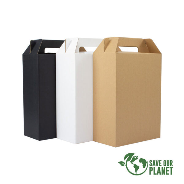 Caja autoarmable con asas, 26x35x13 cm - Imagen 7