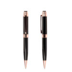 Set de Escritura "THORTON" negro con detalles encobrizados.