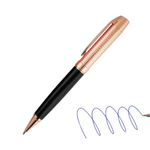 Bolígrafo Metálico Encobrizado Negro L75