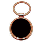 Llavero Redondo Encobrizado Negro K61