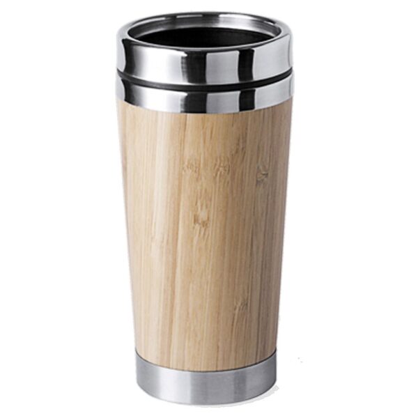 Mug Térmico Bamboo Acero Inoxidable M2 - Imagen 6