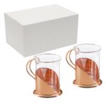 Set de 2 tazas para café encobrizadas M69