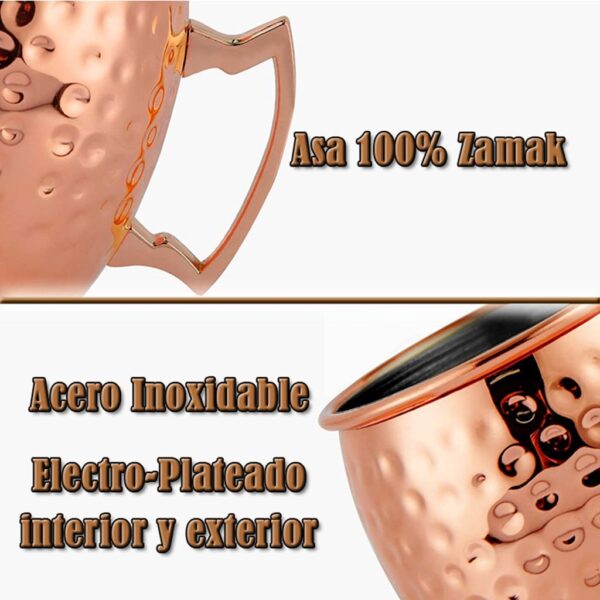 Set de 2 Mugs Encobrizados Martillados M76 - Imagen 10