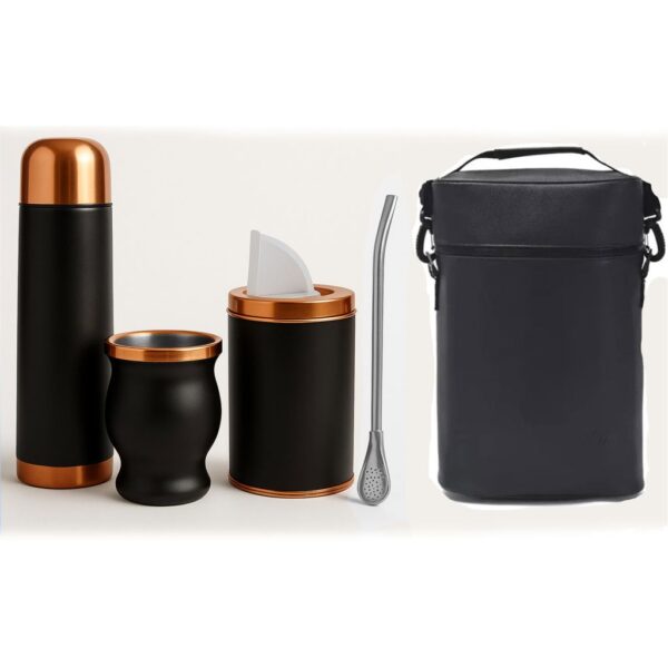 Set de Mate color Negro/Cobre con Bolso MAT02 - Imagen 10