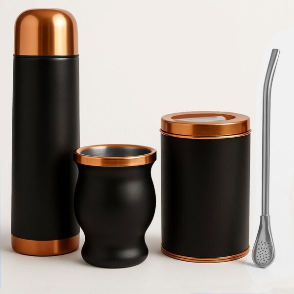 Set de Mate color Negro/Cobre con Bolso MAT02 - Imagen 8