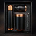 Set de Mate color Negro/Cobre con Bolso MAT02