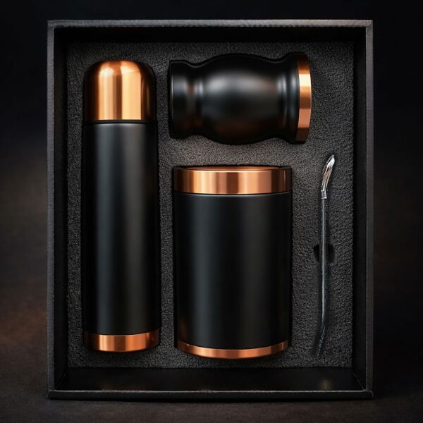 Set de Mate color Negro/Cobre con Bolso MAT02 - Imagen 9