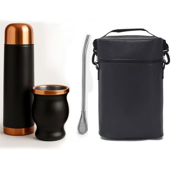Set de Mate color Negro/Cobre con Bolso MAT03 - Imagen 6