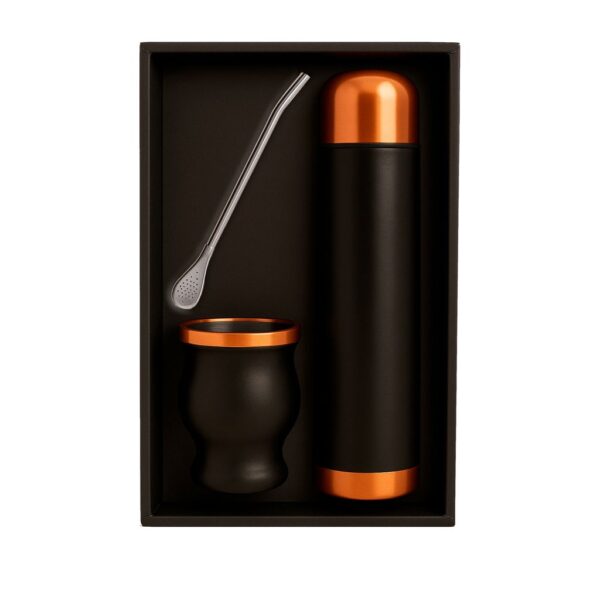 Set de Mate color Negro/Cobre con Bolso MAT03 - Imagen 5