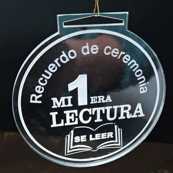 Medalla Acrílico Transparente MD 150 - Imagen 9