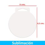 Medalla Acrílico Sublimable Blanco MD 151