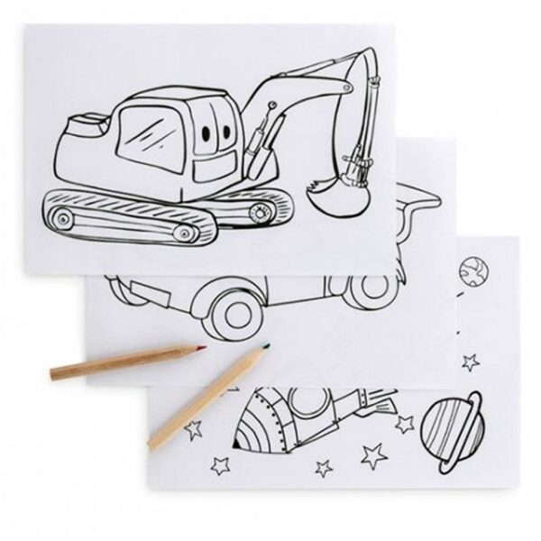 Set Lápices de colores con láminas para colorear N201 - Imagen 8