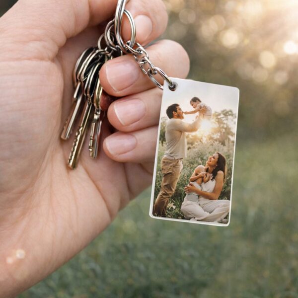 Llavero Acrílico Blanco Sublimable Rectangular NI25 - Imagen 6