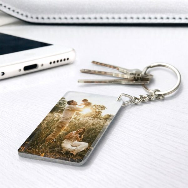 Llavero Acrílico Blanco Sublimable Rectangular NI50 - Imagen 6