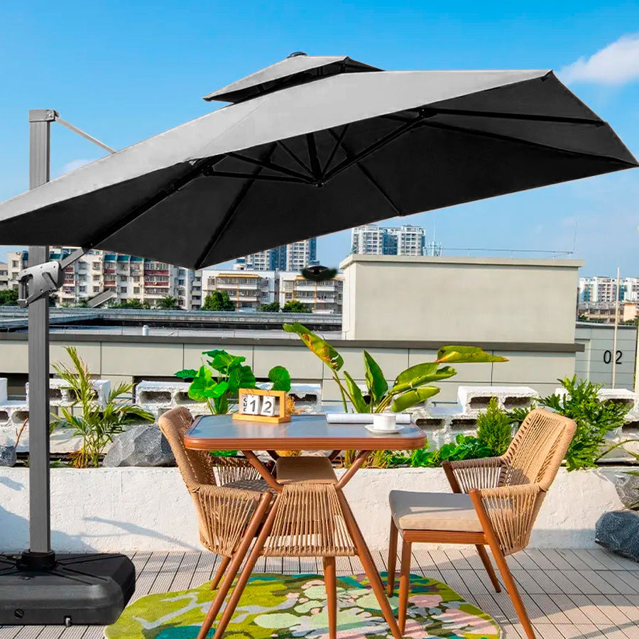 Quitasol WINDPROOF - UV - LED de 3x3M - Imagen 2