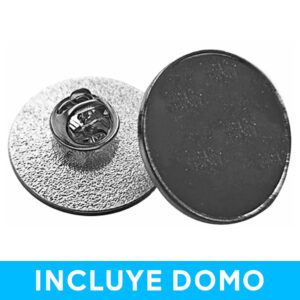 Piocha Broche Redondo Plateado (Pins) 25mm
