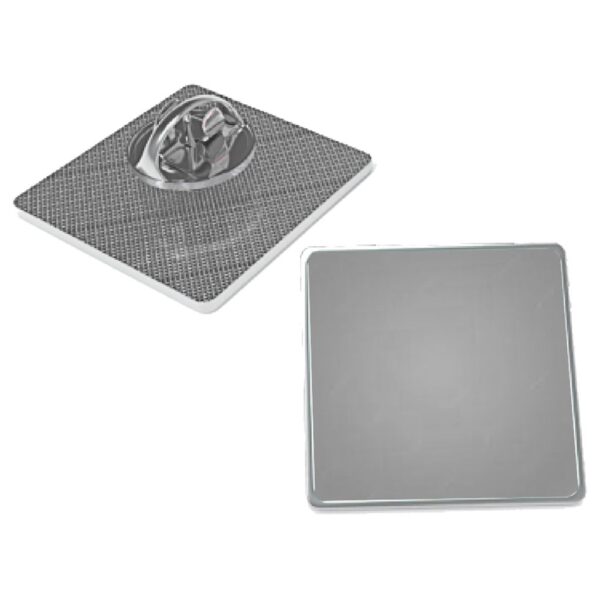 Piocha Broche Cuadrado Plateado (Pins) - Imagen 5