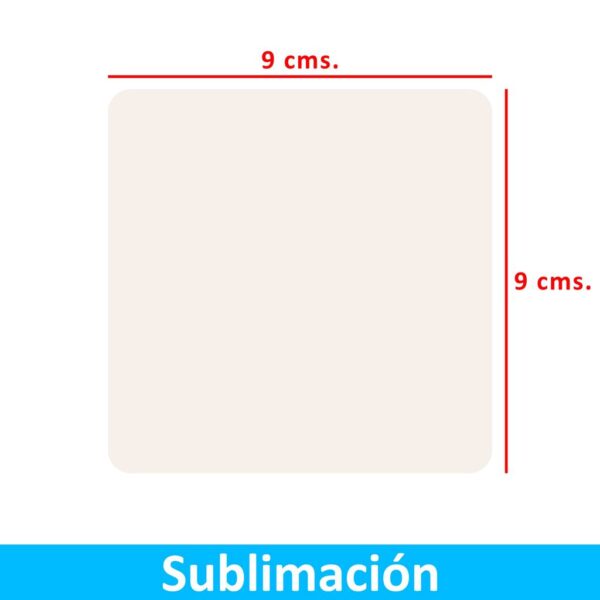 Posavaso Acrílico Blanco Sublimable Cuadrado PO10 - Imagen 5